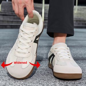 Wide Toe & Heel Breathable Mesh Comfortable Mens Sneakers