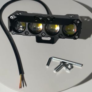 2PCS 4-bulb Laser Shooting Lights mini driving light Full Set Projector grill 40W Motor HeadLight