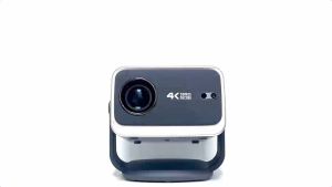P20 1080P โปรเจคเตอร์ 4K โปรเจคเตอร์พกพาขนาดเล็ก Android 13.0 มี Netflix ในตัว 360° โปรเจคเตอร์มินิ โรงภาพยนตร์ในบ้าน
