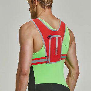 Outdoor Sports Mobile Phone Chest Bag Men and Women Running Reflective Vest Bag Hiking Soft Bag Close-Fitting Fitness Kettle Backpack