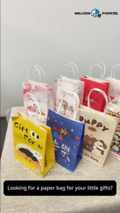 MillionParcel Paper Bag for Gift | Gift Paper Bag with Handle | Goodie Bag for Kids | Children Day Gift | Teachers Day Gift Bag