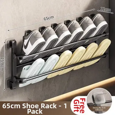 Folding Wall-Mounted Shoe Rack