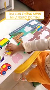 Học liệu Toán học thông minh đầu đời cho bé Quiet BookHọc liệu bóc dán Montessori Sách Bóc Dán Toán
