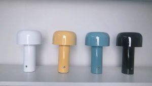 Italian Mushroom Lamp: A Simple Night Light & Portable Wireless Touch Rechargeable Table Lamp