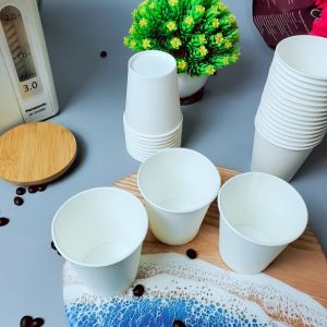 50 Cốc Giấy 180ml Ly Giấy Dùng 1 Lần Uống Nước Trong Cửa Hàng Siêu Thị Văn Phòng Công Sở