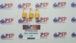 PER KOPLING GANDA BEAT / VARIO RACING (SENTRIK) - BEAT / VARIO RACING 1500 RPM KUNING - PER KAMPAS GANDA OTOMATIS KOPLING BEAT / SCOOPY / VARIO 110 / SPACY Harga Per set isi 3