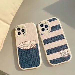 Case Xiaomi Poco X3 Pro NFC Redmi Note 7 7 PRO 8 9A 10 5G Casing Softcase Motif Rajut Beruang FNKO