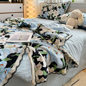 susan | Double Layered Breathable Summer Quilt Set For Double Bed