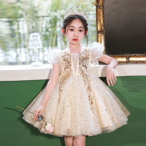 Dinielephant | Summer Princess Puffy Childrens Festival Dress