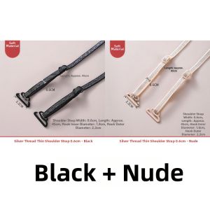 Jiaxun | Sparkling Adjustable Bra Strap Invisible Cross-Design