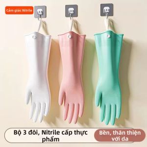 Găng Tay Chống Bẩn Dài Đời Chất Lượng Thực Phẩm Nitrile