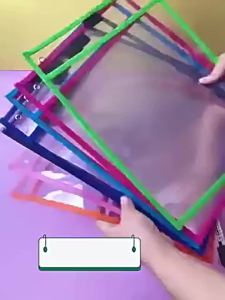 EELHOE | New Document Storage Bag Reusable Waterproof Clear Color Random File Folder Dry Wiping Kids Drawing Board For School Office