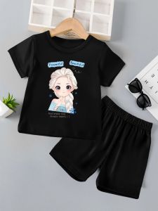 setelan anak anak gambar Elisa kartun terbaru lucu keren bisa cod