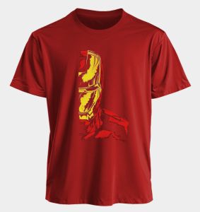 Áo Thun Ngắn Tay Dáng Rộng Marvel Dành Cho Nam Và Nữ Iron Man Mùa Hè Xuân Thu Thể Thao Thông Thường Thể Dục Hút Ẩm Thoáng Khí Chống Nắng Cotton Polyester