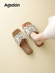 Agsdon | Thick-soled Beach Wedge Slippers Soft