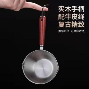 กระทะขนาดเล็ก 304 ชั้น 3 ทำจากเหล็กสแตนเลส สำหรับใช้ในครัวเรือน กระทะขนาดเล็กสำหรับเทน้ำมัน กระทะสำหรับทอด กระทะสำหรับใช้ในครัวเรือน