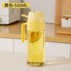 Glass Oil Bottle Spray And Pour Dual Purpose Kitchen Storage Container Leaky Proof Cooking Condiment Vinegar Sauce Sprayer