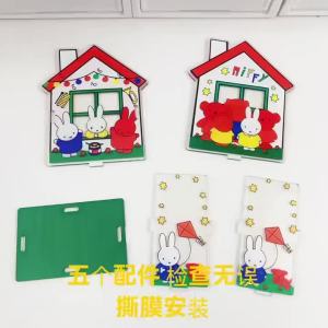 Miffy | Hộp Đựng Bút Acrylic Miffy Hộp Đựng Đồ Hình Vuông Hoạt Hình Dung Tích Lớn Dành Cho Cọ Trang Điểm Văn Phòng Phẩm - Hộp Đựng Đồ Dành Cho Người Hâm Mộ Anime