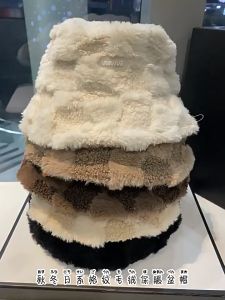 DT448 Japanese style lamb velvet fisherman hat for women winter warm plus fleece hat日系羊羔绒渔夫帽女冬季保暖加绒帽子