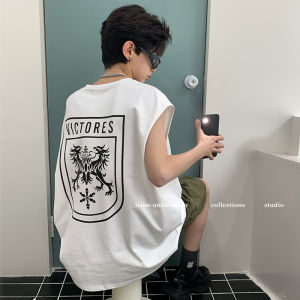Boys Summer Sleeveless Cotton Vest Trendy Brand Pure Cotton T-Shirt Youth Summer Ball Game Uniform Breathable Cool Style
