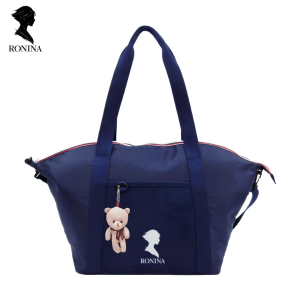 RONINA Korean Travel Fitness Foldable Luggage Handbag Outdoor Luggage Storage Bag Solid Color Travel Sports Large Gym Bag Portable Luggage Bag | R6273