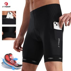 Quần Short Đạp Xe Có Đệm Gel 5D Dành Cho Nam X-TIGER Có Túi Phía Sau Quần Đi Xe Đạp Đường Núi Quần Nửa Ống Nhanh Khô Chống Mồ Hôi Phản Quang Chống Tia UV