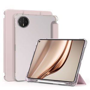 Rainpole Huawei MatePad Mini Transparent Frosted Protective Case Magnetic Absorption Three-Fold Design Tablet Cover with Pen Slot