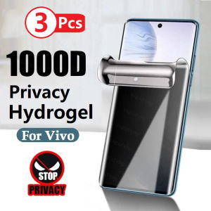 3Pcs Privacy Hydrogel Film For VIVO X200 X200s X100 Ultra Y19 Y19e Y300t Pro Plus Screen Protector Without Fingerprint Unlocking