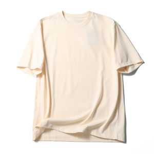 Summer 2024 Mens Breathable Running Fitness Basic Short Sleeve T-shirt Loose Fit Fashion Urban Style Cotton Polyester Blend