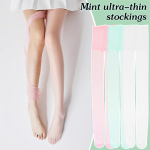 ถุงน่อง Mambo มิ้นท์สำหรับผู้หญิงถุงเท้าดูแลผิวบาง0d สำหรับฤดูร้อนถุงน่องกันแดดไหมต้านตะขอ