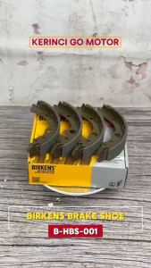 Birkens HBS-001 Kampas Rem Belakang Brake Shoe Civic Wonder 84-87 Civic Grand 88-92 City Z 96-99