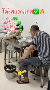 โต๊ะ โต๊ะสแตนเลส โต๊ะพับขาเหลี่ยม โต๊ะพับได้ โต๊ะพับอเนกประสงค์ ไม่ใช้พื้นที่ โต๊ะทํางานพับได้ โต๊ะประชุม มีขนาดให้เลือก