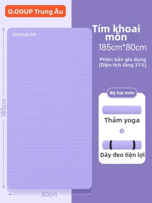 O:OOUP | Thảm Yoga Chống Sốc Im Lặng Chống Trượt Rộng Dày