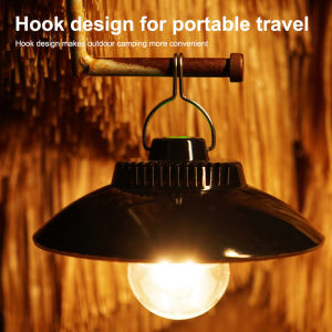 [Hàng Có Sẵn] Linghig Đèn Cắm Trại Ngoài Trời Cổ Điển Retro Đèn Cắm Trại Không Khí Sạc Lại Được Type-C Đèn Lều Chống Nước IPX4 Cuộc Sống Di Động Ngoài Trời