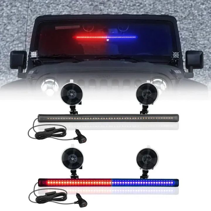 BooYu 2 In 1 LED Eergency Strobe Light Bar W/Digital - Foto 12