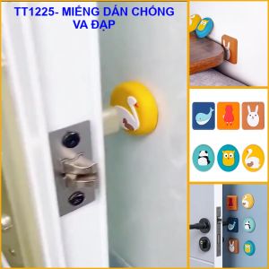 Miếng dán chống va đập cánh cửa. Miếng dán silicon chặn cửa an toàn