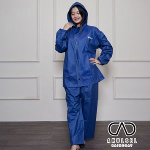 AKULA Jas Hujan Raincoat Tebal Pria Wanita Terbaik Anti Rembes