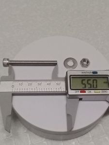 stainless Allen bolt 6x55mm to 6x10mm