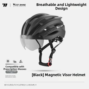 West Biking | Magnetic Goggle Integrated Breathable Helmet