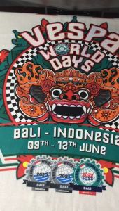 Kaos Vespa/ Kaos Jambore Vespa/ Kaso Vespa world days Bali/ Kaos Vespa Barong Bali