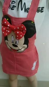Daigo Js Minnie Fanta Setelan Baju Anak Perempuan 1-5 Tahun & 6-12 Bulan Korea Style Lucu Viral