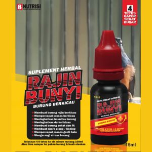 RAJIN BUNYI SPESIAL SHAMA VIT - BISA TETES DI AIR MINUM & PAKAN BURUNG