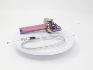 Colorful Motorcycle Throttle Twist Grip CNC Aluminum Accelerator Throttle Grips with Cable Universal 7/8 inch new design
