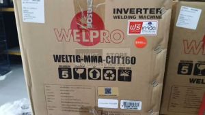 พร้อมส่ง WELTIGMMACUT160 ตู้เชื่อม 3 ระบบ TIGอาก้อน MMAธูป CUTพลาสม่า -ของแท้ welpro มีประกัน