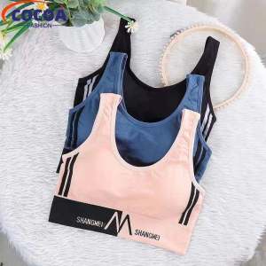 COCOAFashion Summer Women Comfortable Seamless Sports Bra For Cup A-D Running Yoga Gym Crop Top Women Push Up Sport Bra Top New
