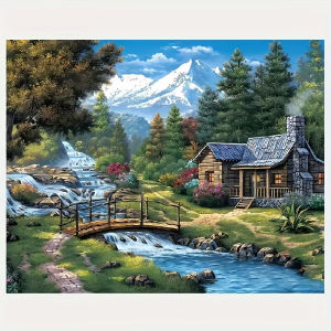 Jigsaw Puzzle 500 1000 1200 2000pcs Peaceful Green Forest With Sunlight For Beginners Stress Relief Puzzle Fun Present