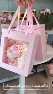 FW17 ช่อกุหลาบในกล่องมีไฟ พร้อมถุง M6-2