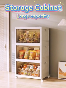 SUSU HOMES L50-60cm Large Capacity Storage Cabinet Multi-Functional Organizing Box with Wheels Foldable Kotak Simpan 收纳柜