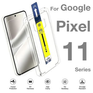 For Google Pixel 11 Pro XL 10 10A 9 9a 8 8a 7 7a 6a Screen Protector Tempered Glass Dust Free Phone With Install Kit Remove