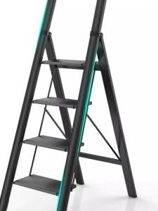 Stair Step Ladder Folding Ladder Indoor Step Ladder Foldable Household Multi-Functional Folding Thickening Aluminum Alloy 梯子
